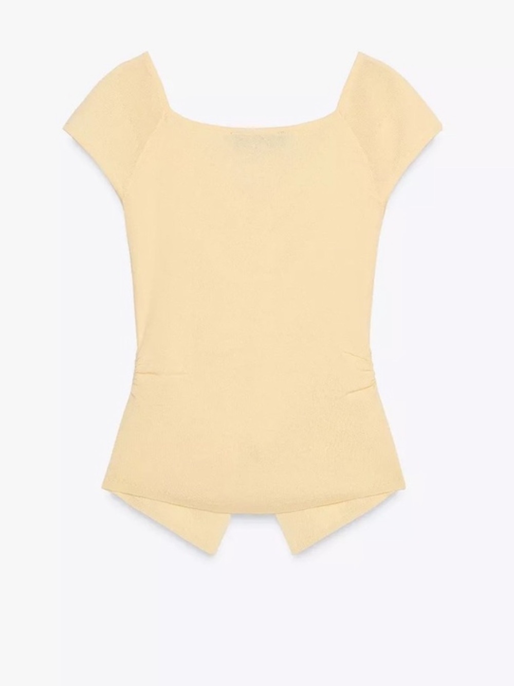 Zara Ruched Knit Top - Picture 2 of 10